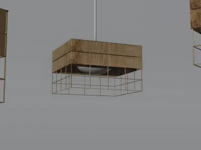 Ceiling lamp Low-poly 3D model 5