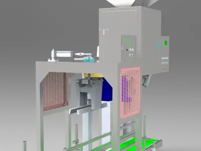 3d design model of sorting and quantitative packaging machine 04 3D model
