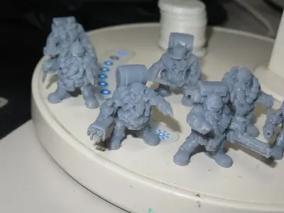 SPACE NANETTI GATLING GUN Squod 3D print model