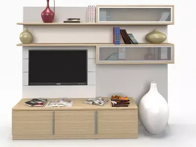 Tv Unit Free 3D model