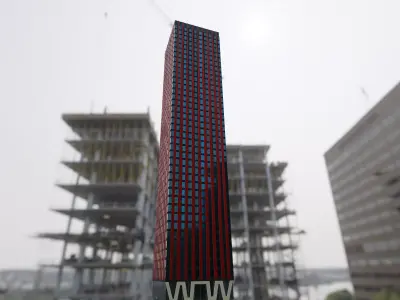 Rotterdam - The Red Apple Building Low-poly 3D model