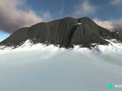 Snow Mountain 01 3D model