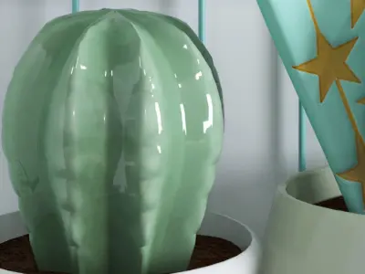 Green Kidroom Toys Interior  3D model