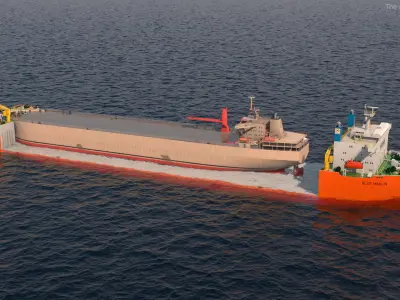  Blue Marlin Ferrying Cargo Tanker Rigged 