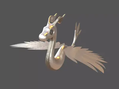 Cartoon Dragon Character v1 006 Low-poly 3D model