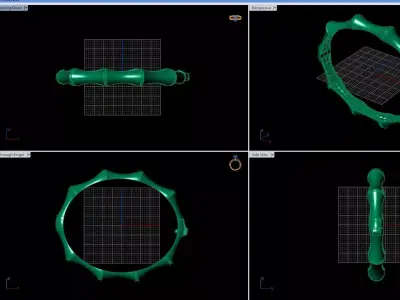 Simple and stylish bracelet 3D print model