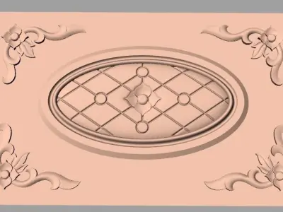 Artcam 3D relief STL models for CNC woodworking E128 3D model
