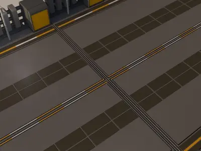 Sci Fi Bridge 3D model