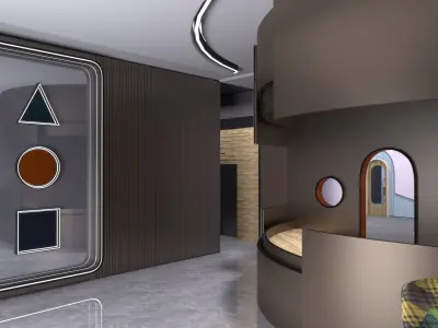 Hotel And Kids Club 3D model