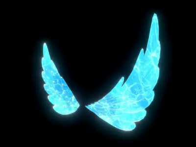 Ice Wing Low-poly 3D model