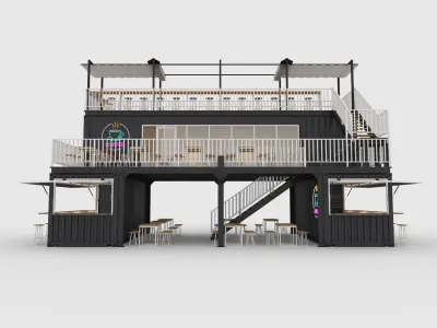 Container Cafe 2 3D model