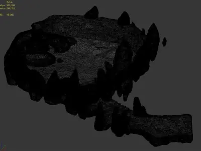 One hundred thousand mountains - mountain - stone 3D model