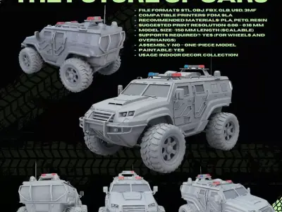 SWAT Armored Vehicle  3D print model