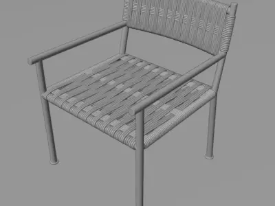Chair for Terrace - Balcony Chair 3D model