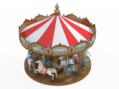 merry-go-round 3D model