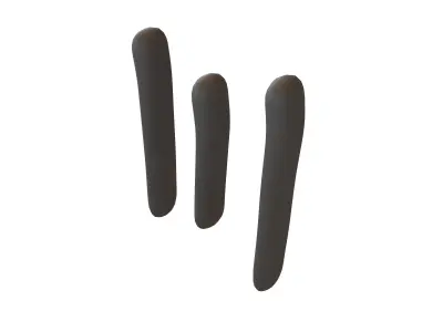 Suzhou Numerals Three V1 001 Low-poly 3D model