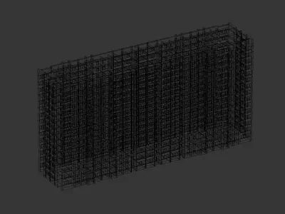 High-rise residential building model 3D model