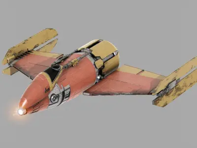Shin Hati Fiend Starfighter - Star Wars Ahsoka 3D model