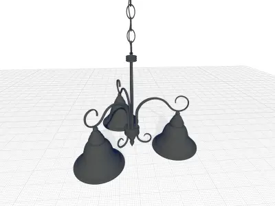 Hibbitts Light Shaded Classic Traditional Chandelier 3D model