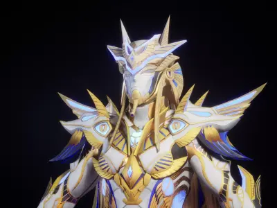 EGYPTIAN GOD 3D MODEL Low-poly 3D model