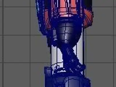 Grendizer statue Low-poly 3D model