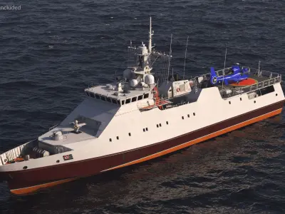  Coast Guard Vessel and Helicopter 