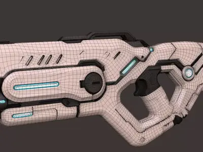 Hellvector Low-poly 3D model