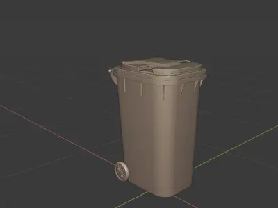 Trash Bin - Gest Low-poly 3D model