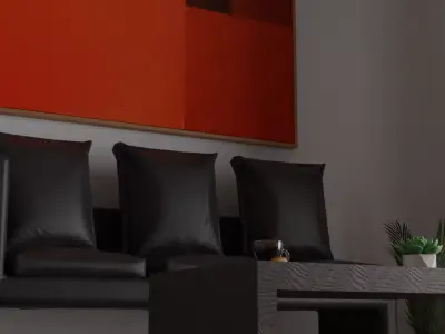 modern sofa design 3D model