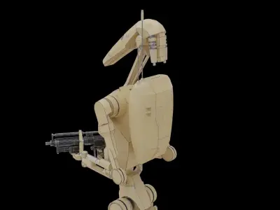B1 Battle Droid Low-poly 3D model