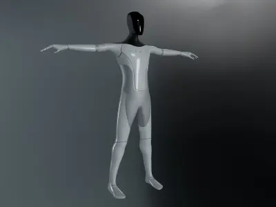 Tesla BOT Low-poly 3D model