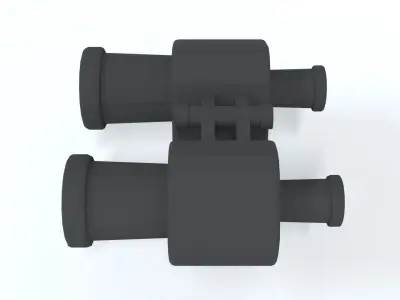 Low Poly Cartoon Binoculars Low-poly 3D model