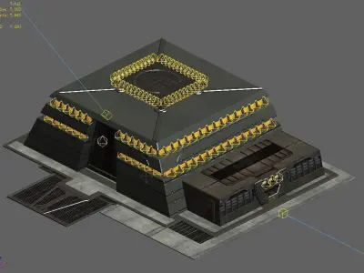 Sci Fi Building-Science Academy 01 3D model
