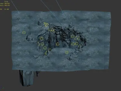 Black River Mountain - refining cave 01 3D model