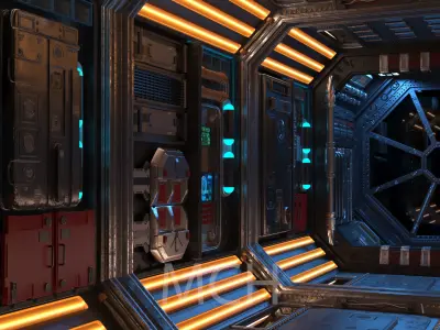 Scifi Corridor  3D model