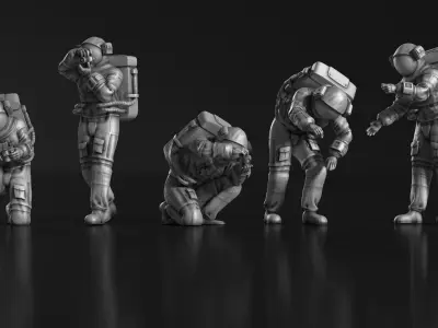 Astronaut 05 3D print model