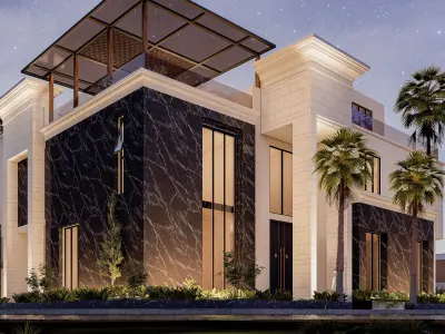 NEOCLASSIC VILLA IN KSA WITH THE BEST RENDER SETTINGS 3D model