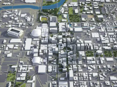  Indianapolis - city and surrounding area 