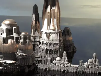 Thracian City Towers  3D model