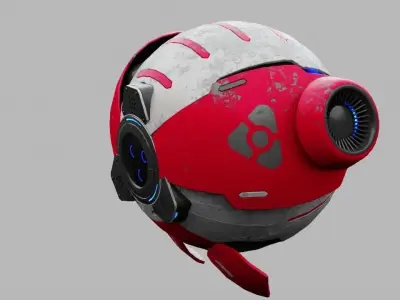 SPY DROID ZEPHIROUS  rigged 3D model