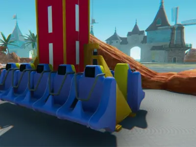 Free fall small 3D model