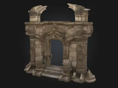 Ancient Gate of Mysteries  Portal to the Forgotten Realms 3D model