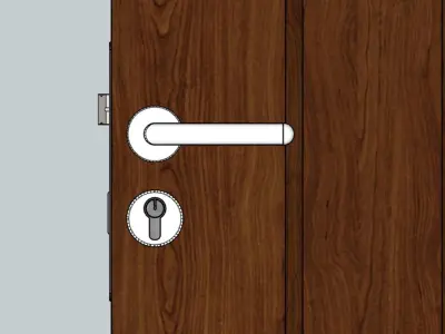 Interior door 3D model