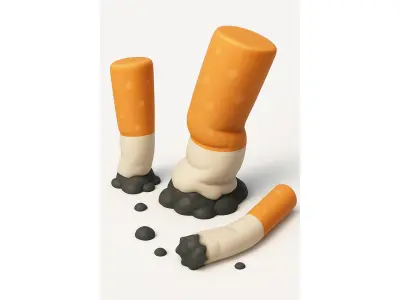 Beach Items Low-poly 3D model