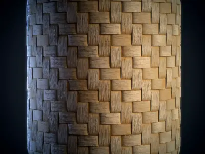 Woven Bamboo - Vol 02 - Sbsar - Maps Texture