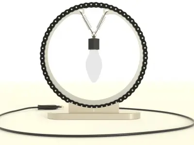 Industrial O-lamp 3D model