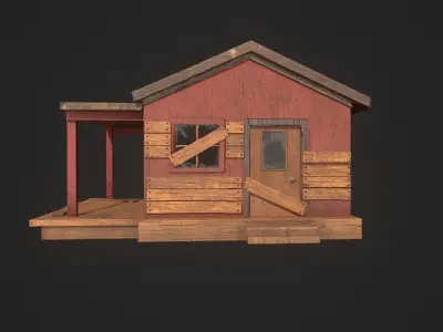 Old forest House 3D model