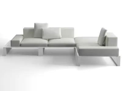 Docks outdoor sectional sofa 3D model