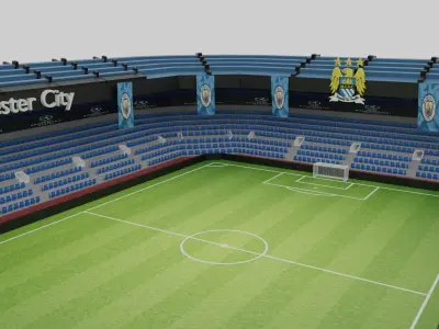Manchester City Football Stadium Low-poly 3D model