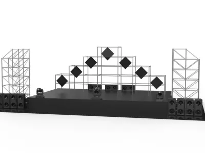 stage 3D model